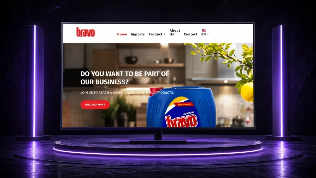 Bravodetergent web sitesi tasarımı