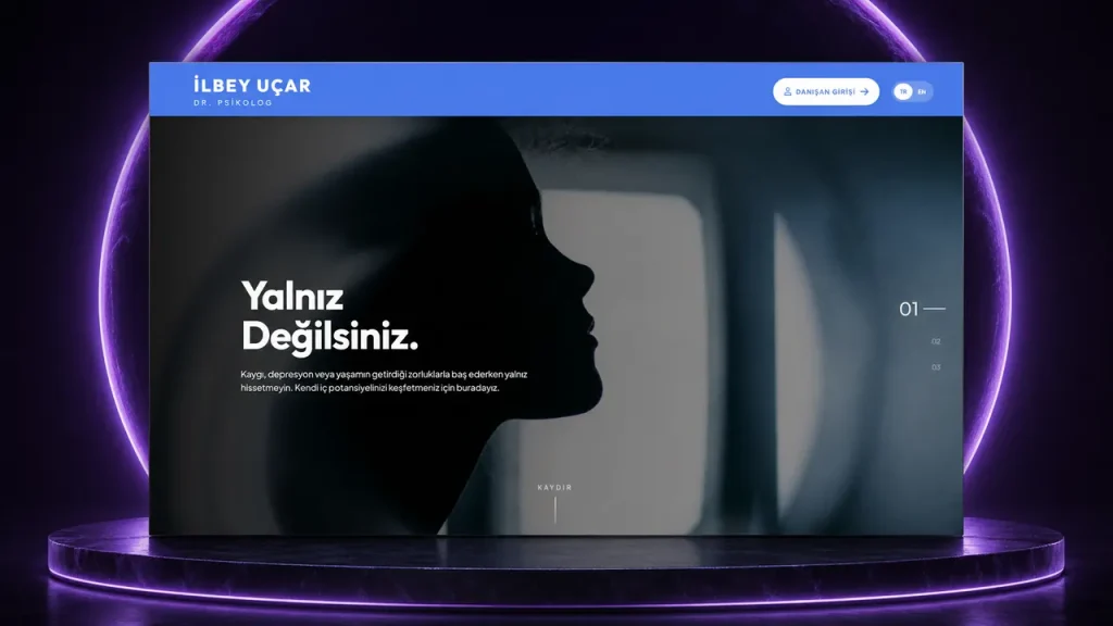İlbey Uçar web sitesi tasarımı